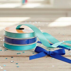 227. Assorted Blue Ribbon – 3 Pack – Brand New With Tag